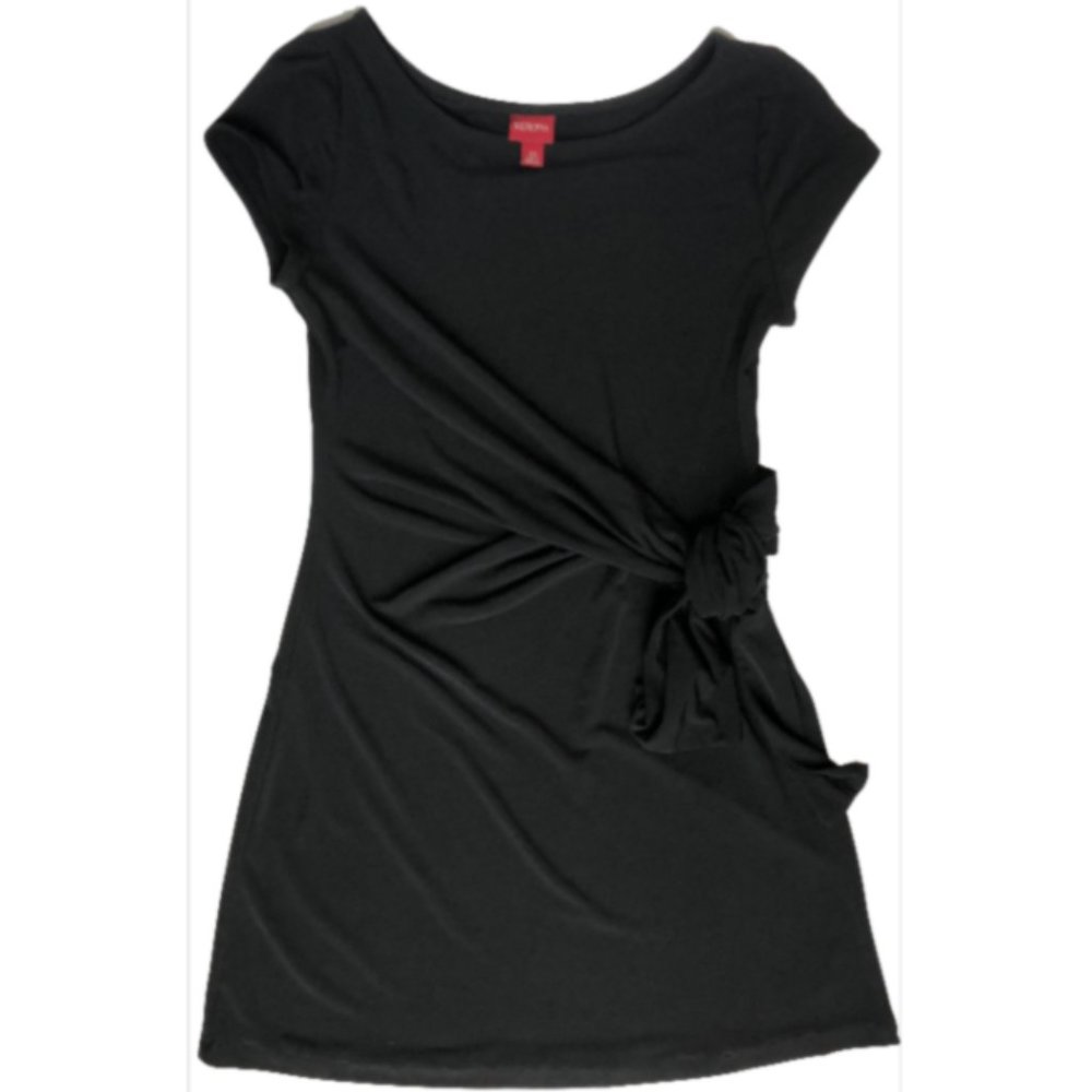 Merona Black Silky Wrap Dress
